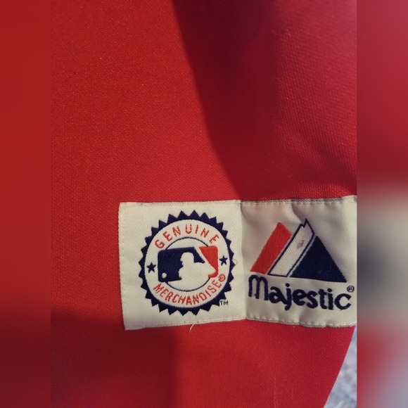 Majestic LA Angels XXL Vladimir Guerrero Red Baseball Jersey Button Shirt 32 - Picture 3 of 8